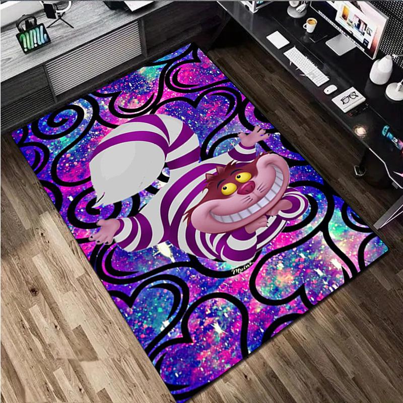 Cheshire Cat Rug Carpet Office Decorative Carpet For Living Room Bedroom Door Mat Floor Rug Computer Chair Area Rug