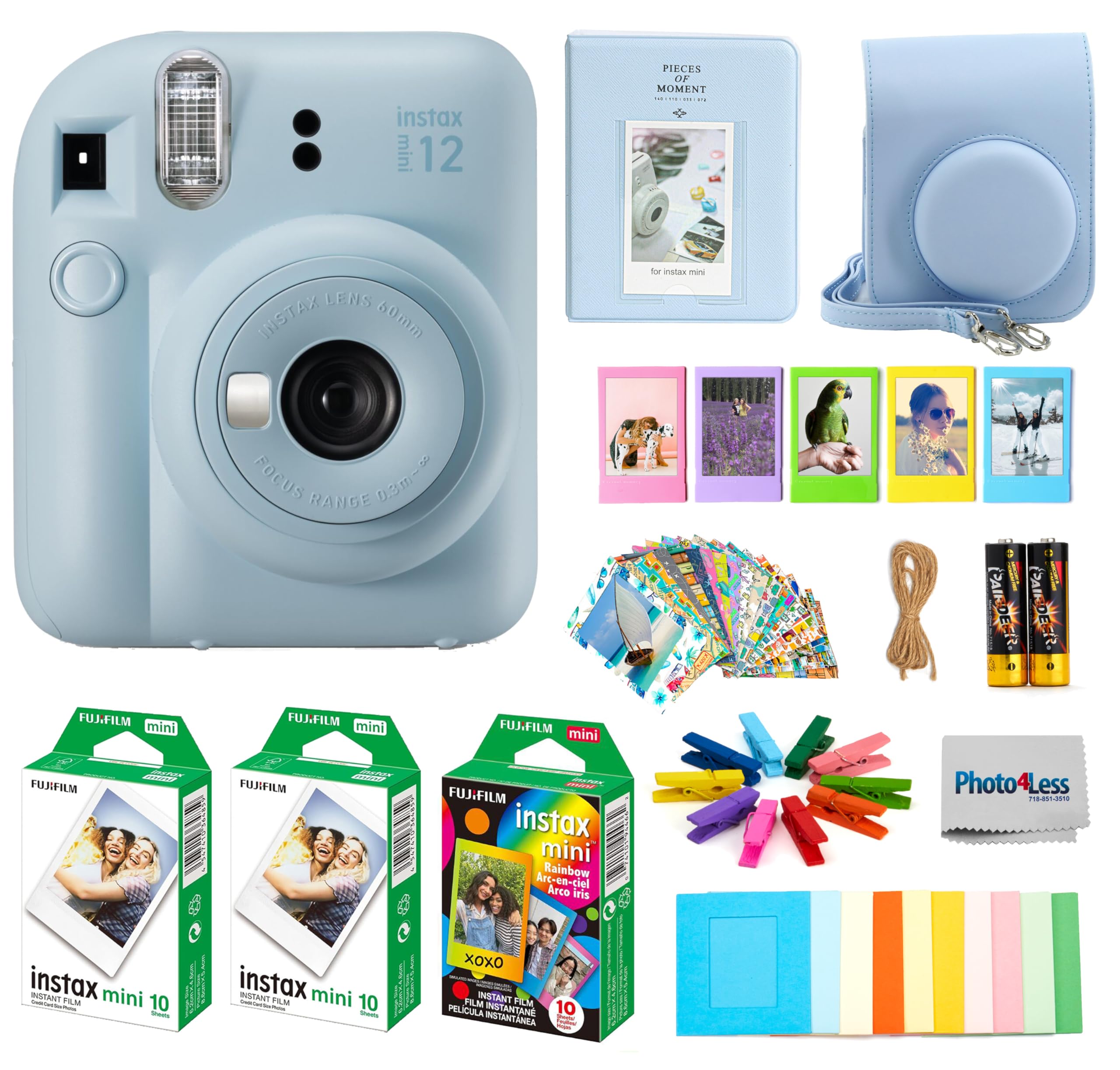 

Fujifilm Набір фотоапарата Instax Mini 12 із аксесуарами (Пастельний синій)