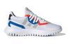 Adidas Originals Flex Collection J Abrasion Resistant Breathable Low top Kids Lifestyle Shoes White Blue Gray Unisex FX5321