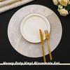 BUYYES Round Placemats Heat Resistant Non-Slip Table Mats for Dinner Wedding Party Holiday Wipeable Place Mat Table Decor