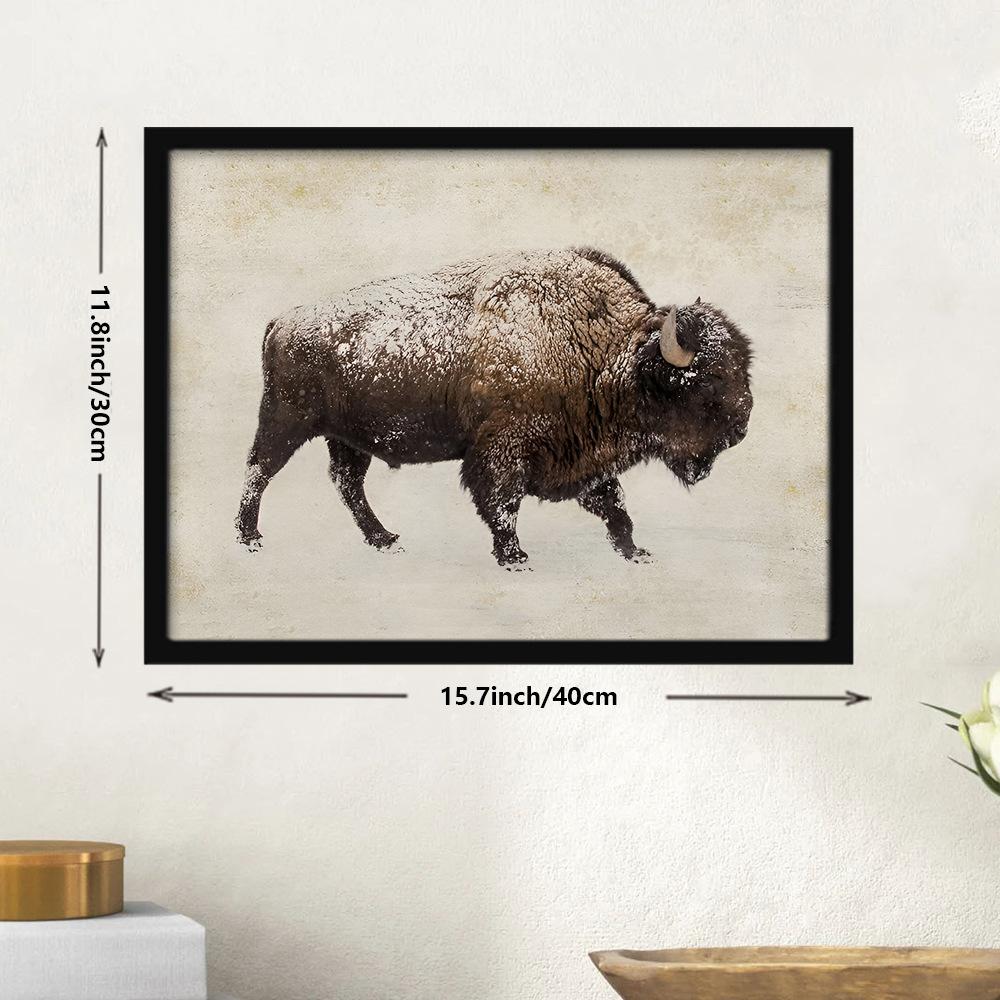 Animal Canvas Wall Art Painting with Frames for Living Room Bedroom Decor Pictures Housewarming Gift
