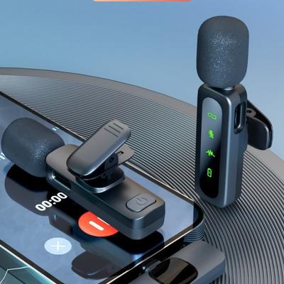 High qualityThis New Wireless Lavalier Mic Is Designed for Recording Purposes, Compatible with Iphone, Ipad, Macbook, Type-C Android Devices, And