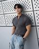 Force 333 M Slim Fit Half Zip Knit/Charcoal
