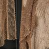 140X50Cm Brown Caramel Texture Mesh Fabric Reconstructed Fish Mesh Hollow Out See Through Yarn Dress Clothing Designer Fabric