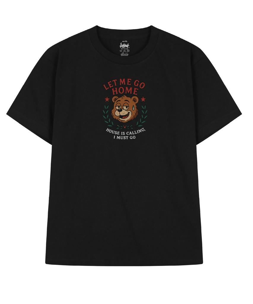 DRIFTOUT Let Me Go Home Gruffy Bear Short Sleeve T-Shirt (3 Colors)