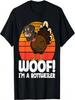 Thanksgiving Funny Fake Rottweiler Dog Thanksgiving Turkey T-Shirt