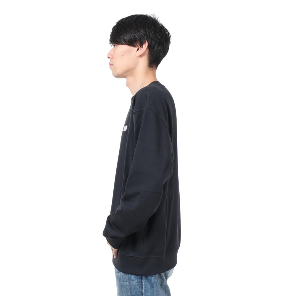 New Balance Sport Essentials Sweat Crew Sweatshirt for Black (MT41507) Men,