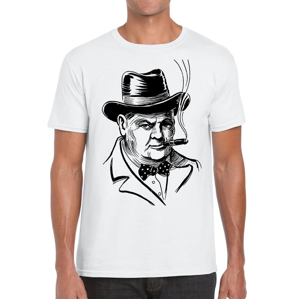 Sir Winston Churchill Mens T Shirt Womens Tops Tees 2XL
