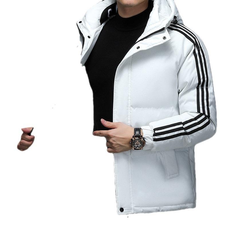 2025 Winter Cotton-padded Clothes Men's Three Bars Classic Quality Cotton-padded Clothes Thickened Thermal Shorts Cotton-padded Jackets Winter