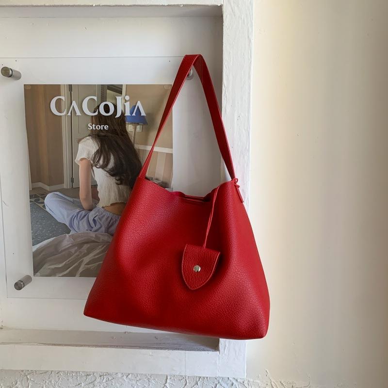 

Вместительная сумка-тоут Slack женская новая сумка-ведро на плечо красный