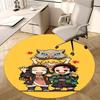 Anime-Inspired Chair Mat - Round Carpet for Home Decor, Office Use, and Gifts - Suitable for Bedrooms, Living Rooms s0482b