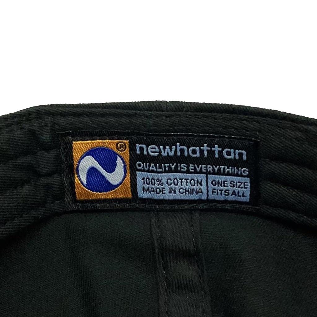 Vanson 885V915 Oval Cotton Baseball Cap (JP, Alphabet, Free Size, Black)