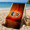 Asciugamano da Spiaggia con Design dello Stemma dello Shakhtar Donetsk, Asciugatura Rapida, Facile da Curare, Adatto Sia per il Fitness che per le Vacanze al Mare, Essenziale per lo Sport