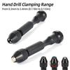 Mini Micro Aluminum 0.3-3.4mm Hand Drill With Keyless Chuck Rotary Tools Wood Drilling + HSS Twist Drill Bits Set Manual
