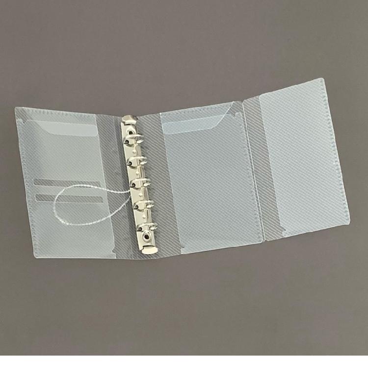 Segregator A6/A7 Folder Trójdzielny Okładka Notesu Flip Folder Plikowy Okładka Książki Prezentacyjnej Przezroczysta Okładka Segregatora