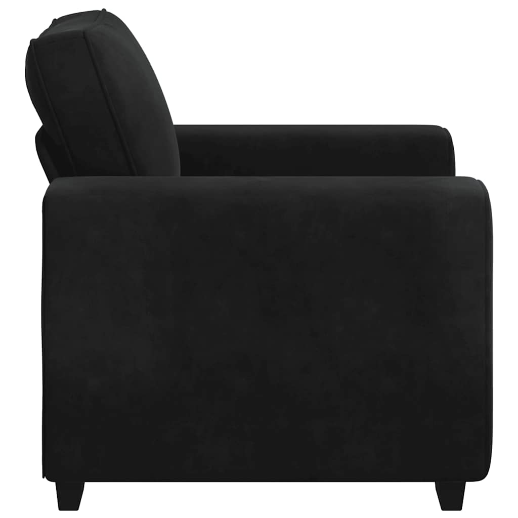 Armchair Black 100x77x82 Cm Velvet