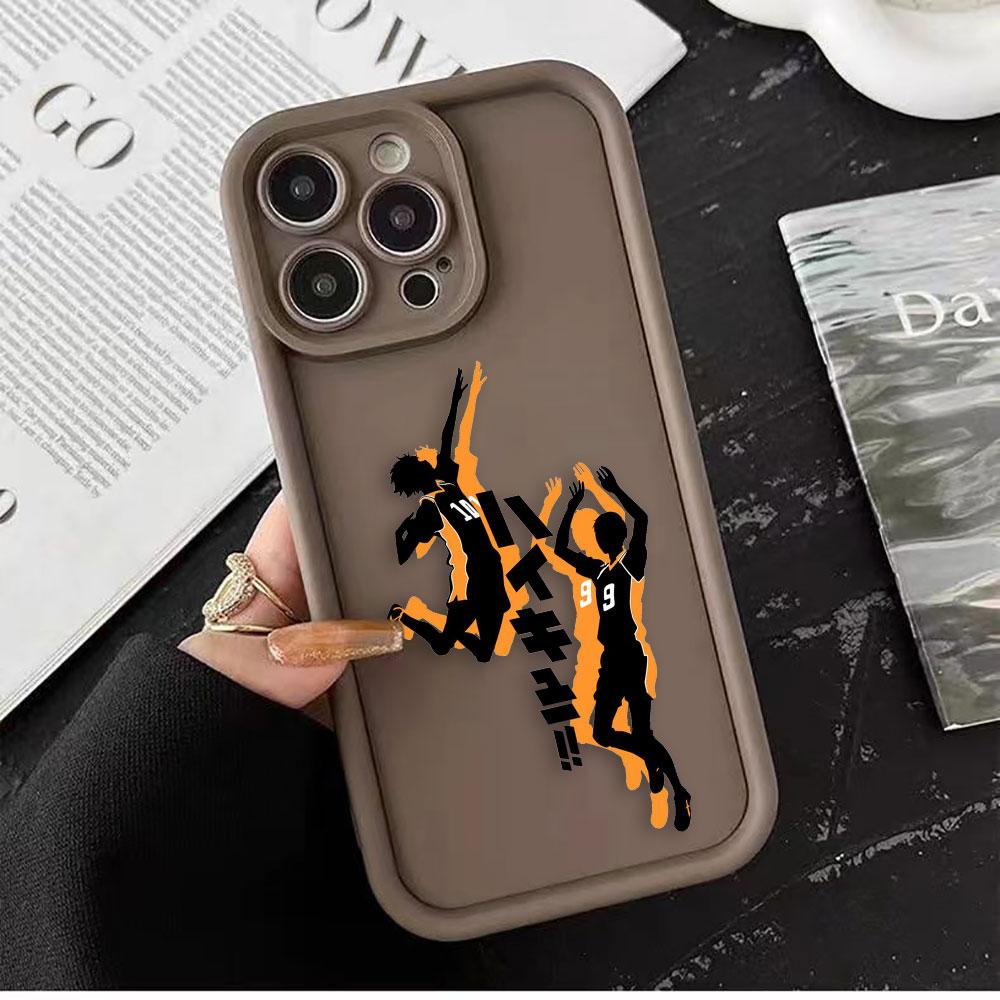 H-Haikyuu Schulvolleyball Handyhülle Für iPhone Apple 17 AIR 16 16E 11 12 13 14 15 XR Plus Pro Max DIY Hülle Stoßfeste Abdeckung