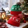 Snowflake Christmas Hat Warm Christmas Knitted Hat Funny Knitted Beanie Hat Winter
