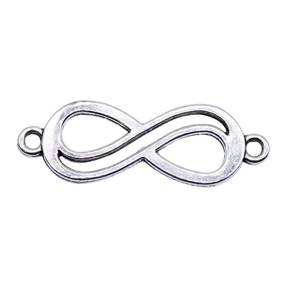 Accessories Parts Infinity Heart Love Connector Minimalist Jewelry Components QA027