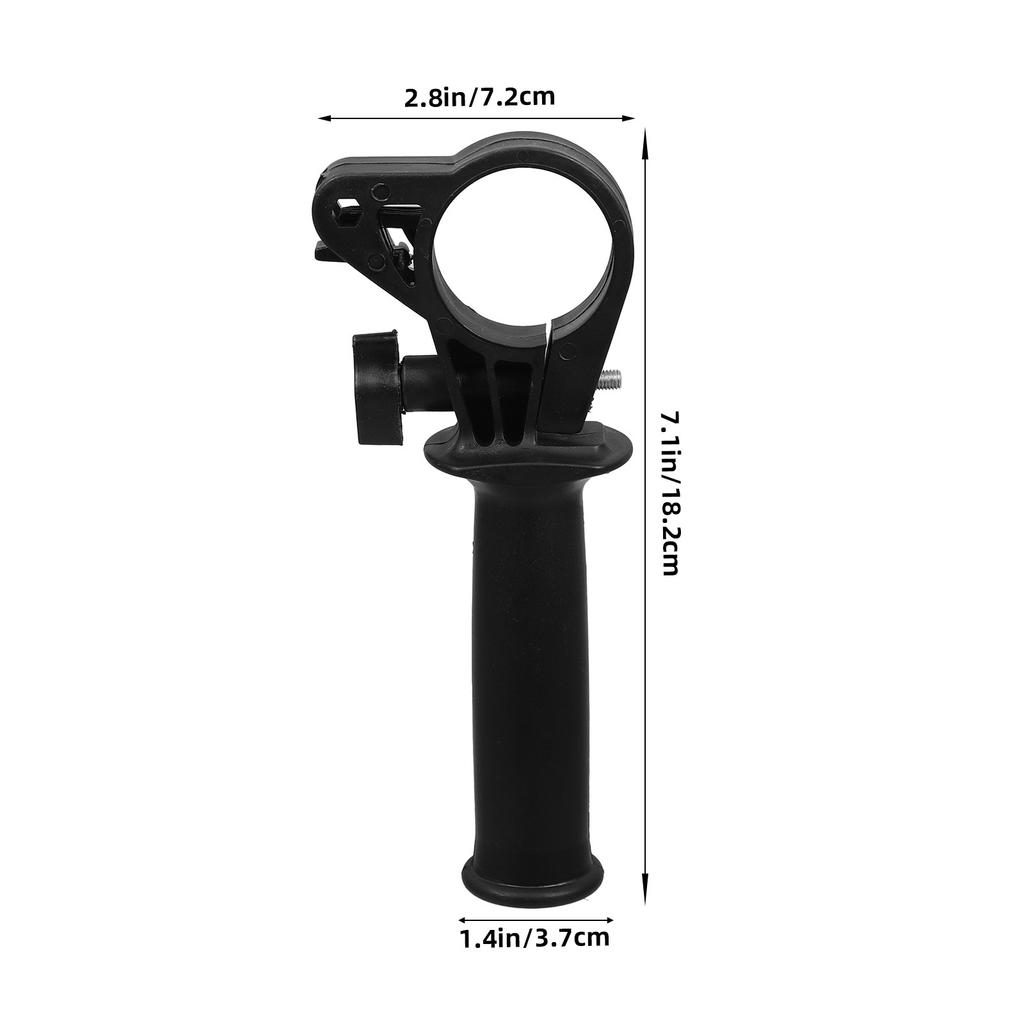 Ergonomic Electric Hammer Side Grip Handle Replaceable Impact Drill Front Grip Tool Sturdy Non-Slip Design for Home Improvement