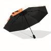 1pc Halloween Pumpkins Automatic Open/Close Umbrella with One Touch Button, Compact Folding Canopy, Sturdy 8 Rib Windproof Design   Lightweight  09