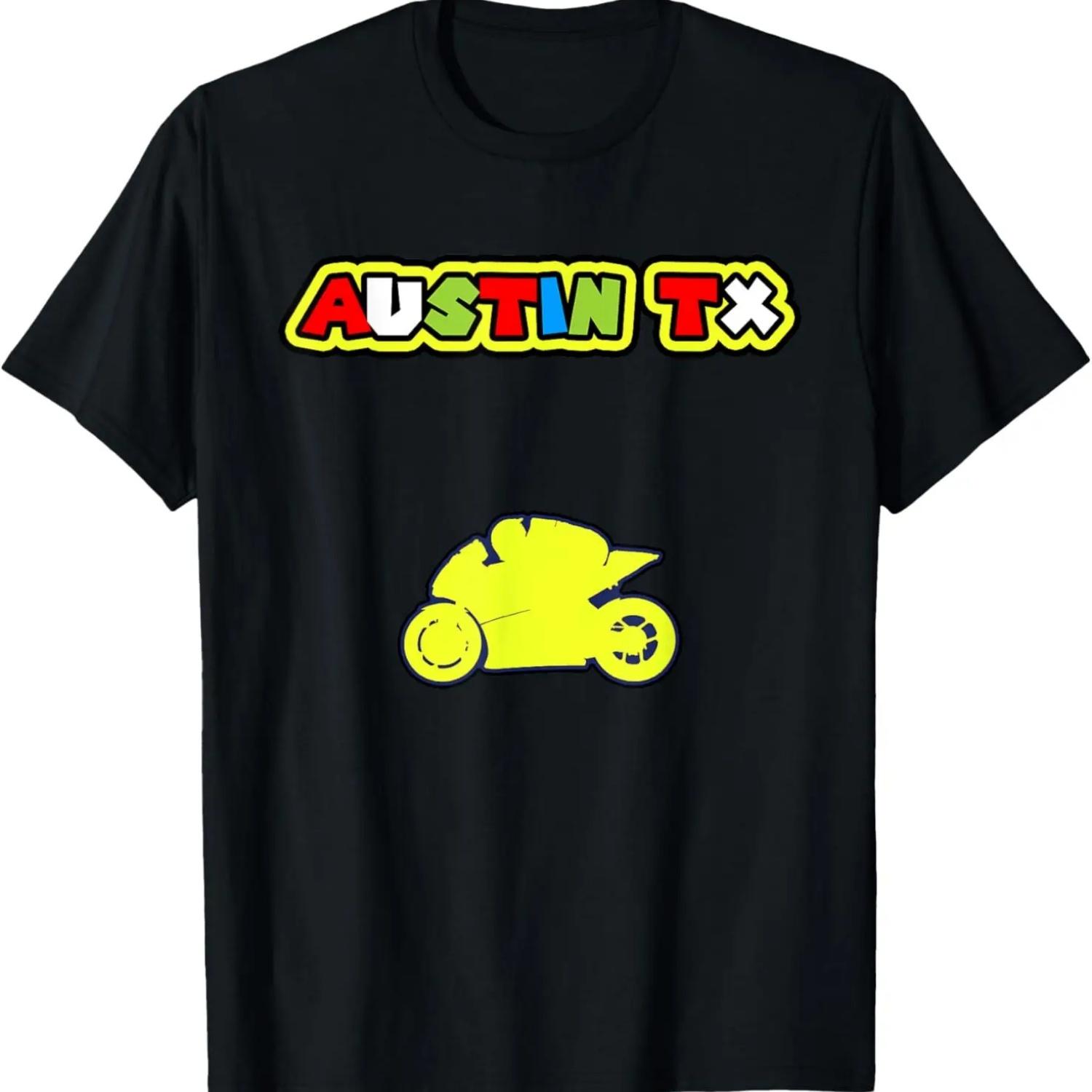 American Super Bike T-Shirt Moto GP Austin Texas Tee T-Shirt S чёрный