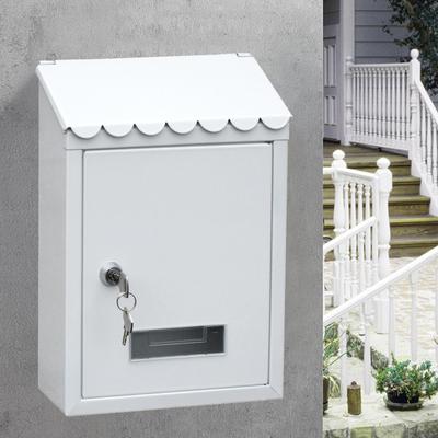 Mailbox Letterbox 2x6.5x30cm Wall Mount Post Mail Metal Box Deocrative