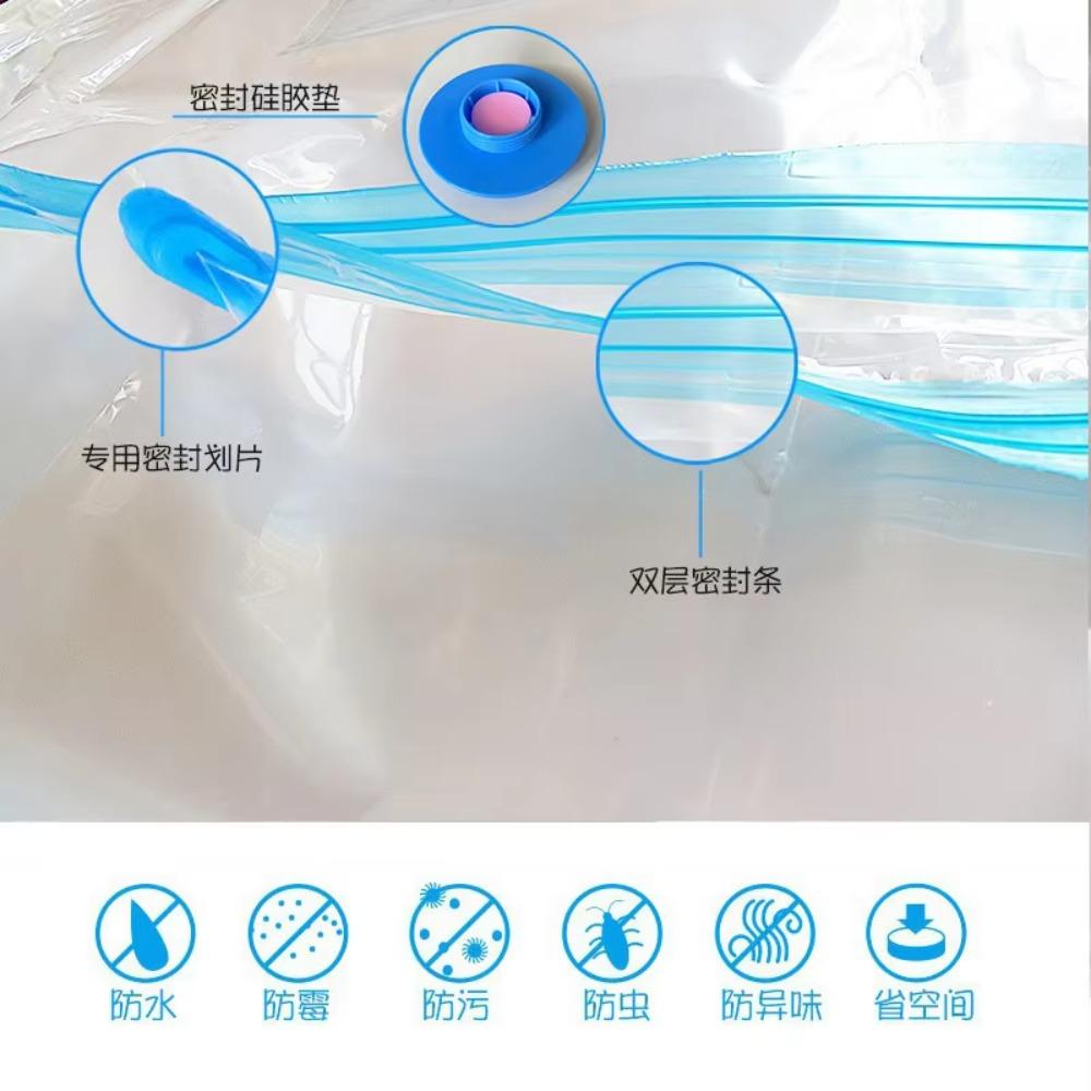 1 Piece Vacuum Storage Bags with Valve Folding Compressed Space Saving Clothes Storage Big Size for Towel Cloth Blanket