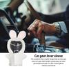 Car Shift Knob Hoodie,Adorable Rabbit Shape Car Gear Shift Cover | Cute Rabbit Plush