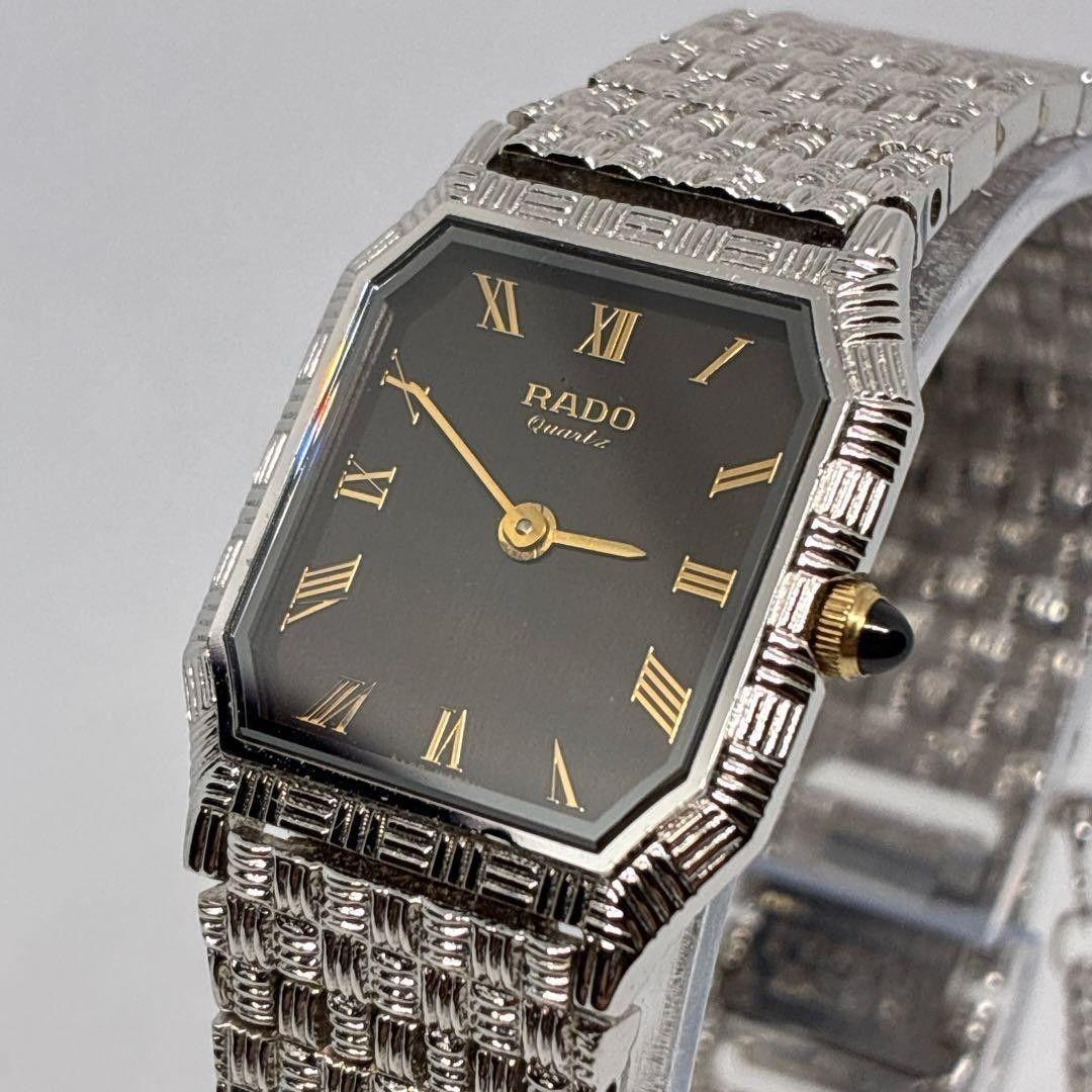 Used Good Condition Fudo RADO Ladies Watch Silver Quartz Octagon