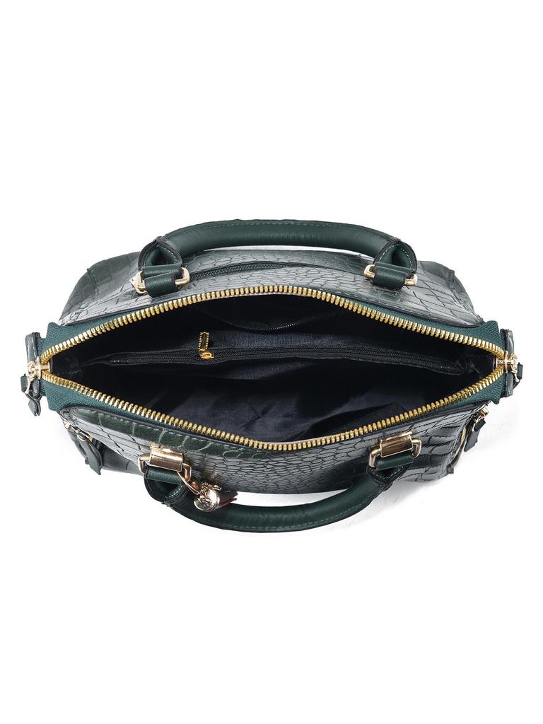 2024 Women's Crocodile Pattern Mother-and-Child Handbag Set: Large-Capacity, Fashionable One-Shoulder Crossbody Bag