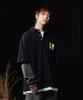Loeolingladeu Layered Pique Long Sleeve Black
