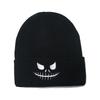Autumn and winter men's and women's outdoor warm wool hat pullover cold hat Halloween pumpkin skull embroidery knitted hat