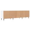 TV Cabinet, White, 150X30X44.5 Cm, Wood-Based Material