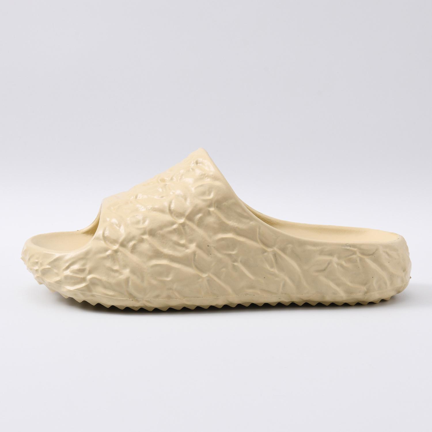 

Тапочки высокое качество пляжные сандалии летнее облегчение красота головной убор eva надпись тапочки мужские 44-45 абрикосовый