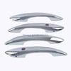 Glossy Black Carbon Fiber Chrome Car Door Handle Cover Decor Sticker Styling Accessories For Hyundai Sonata -