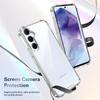 KEYSION Průhledné nárazuvzdorné pouzdro se čtyřmi rohy pro Samsung A55 5G A35 Měkké TPU+PC Průhledný zadní kryt telefonu pro Galaxy A15 4G 5G