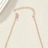 A Metal Rose Gold Rhinestone Unicorn Pendant Necklace Niche Temperament Diamond-set Design Light Luxury Style