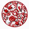 Christmas Tree Skirt Printed Holiday Tree Base Cover Festive Party Home Decoration