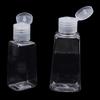 10Pcs 30/60Ml Trapezoidal Plastic Hand Sanitizer Bottles Dispenser Transparent Gel Reffillable Bottle Container With Filp Cap