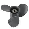 Outboard Propeller 3 Blades 9 1 4in Diameter 10 Tooth RH Rotation Replacement for 8‑20HP 2‑1 2in Gearcase