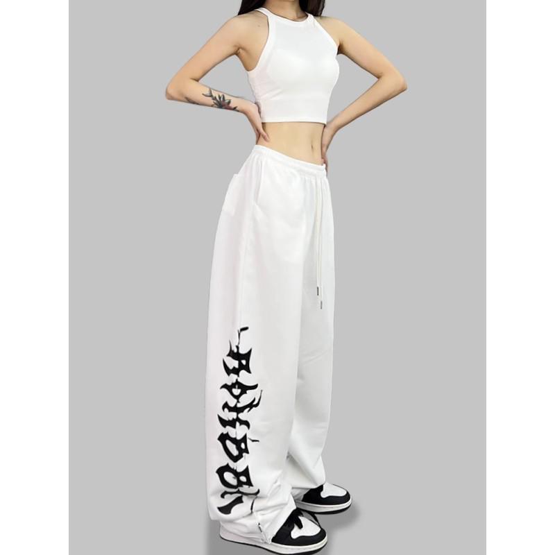 Amerikanischer Hip Hop Trendige Damen Jazz-Tanzhose mit weitem Bein
