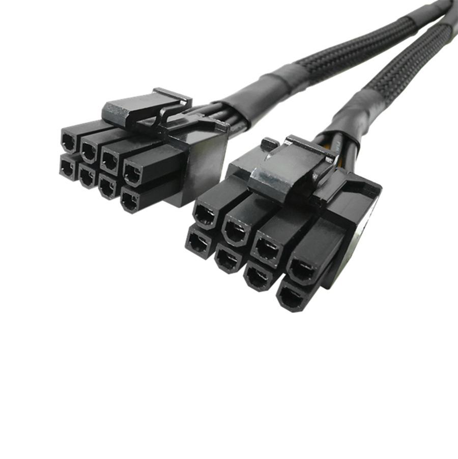 10Pcs 22cm GPU PCIE 8 Pin Female To Dual 2X 8 (6+2) Pin Male Power Adapter Cable