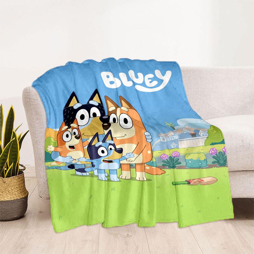 Bluey's Festive Friends Blanket Warmthful Decor Suitable for Sofa Chair Office Chair for All Occasions Modern Gift for Travel Home Birthdays
