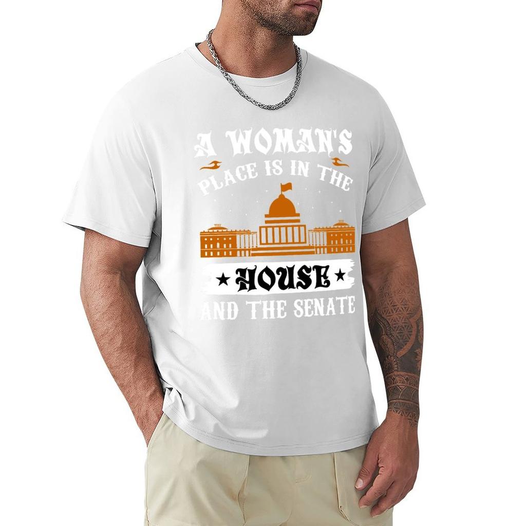 A womans place is in the house and the senate TShirt graphic t shirt vintage customs Mens tshirts