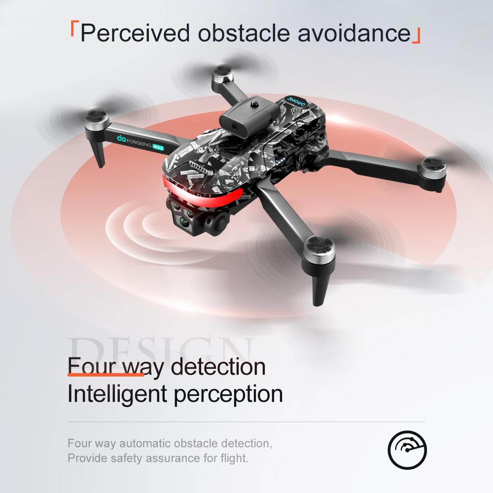 Novo LYZRC UAV V182 Brushless ESC Dual Camera Quadcopter Brushless Aerial Photography Obstacle Avoidance Controle Remoto Brinquedo Posicionamento de Fluxo Óptico