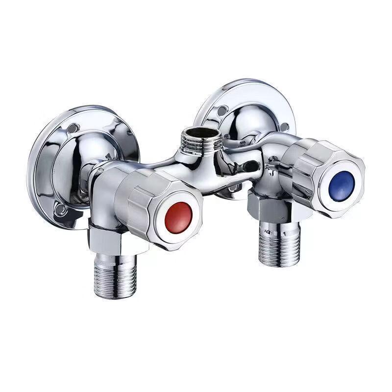 TLXT Brass Dual-Handle Surface-Mounted Shower Faucet