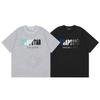 Trapstar niche trendy merk Amerikaans high street handdoek geborduurde letterprint ronde hals los katoen kort gebreide T-shirt voor mannen en vrouwen