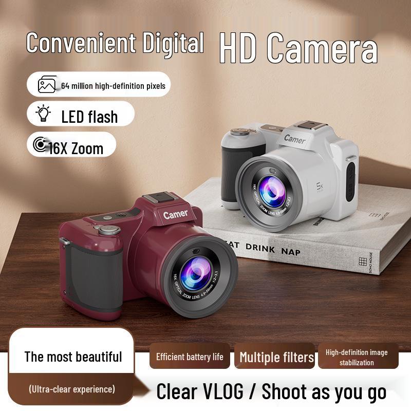 Cross-Border 5K Digital HD Camera: 64MP Sensor, Ideal for Students & Parties