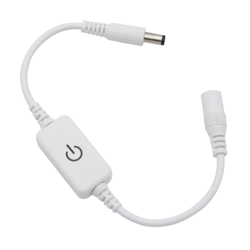 1 buc Negru/Alb DC 12V - 24V 4A Touch LED Dimmer pentru bandă LED cu o singură culoare Reglarea luminozității Comutator pornit/oprit